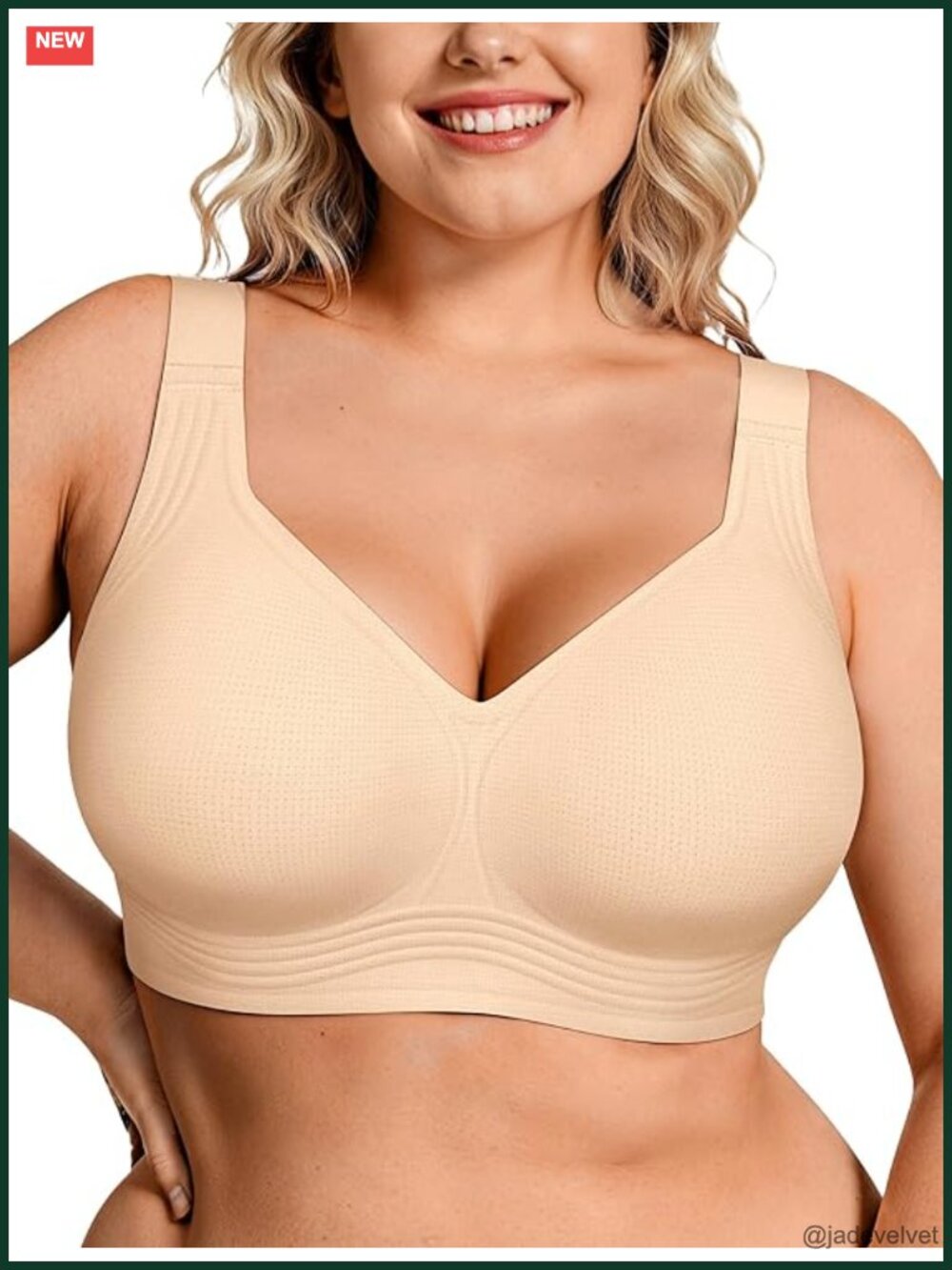 Wireless Full Coverage Push Up Bra Seamless Tshirt Bra Plus Size Supportive No